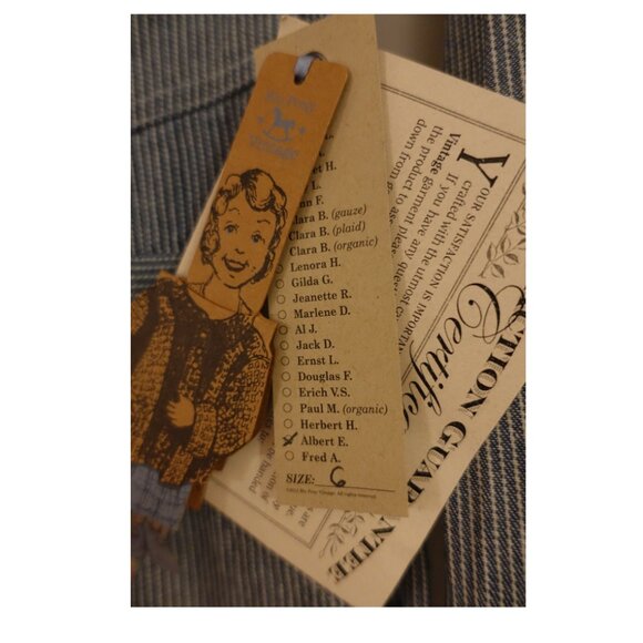 NWT Blu Pony Vintage Striped Jumpsuit Coveralls Size 6 - Picture 5 of 5